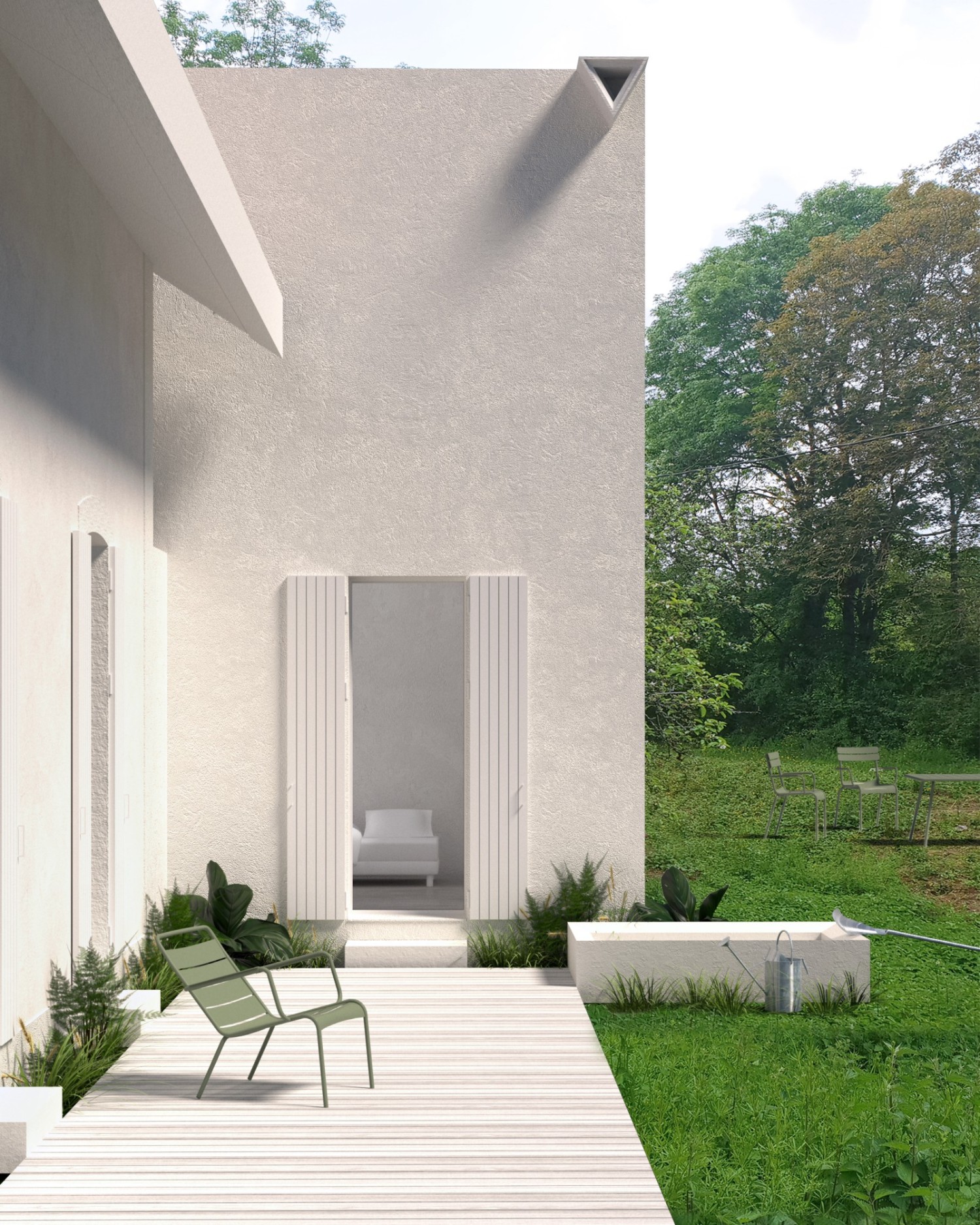 Extension d’une ancienne maison de garde-barrière à Fougilet, Sougères-en-Puisaye - 2020