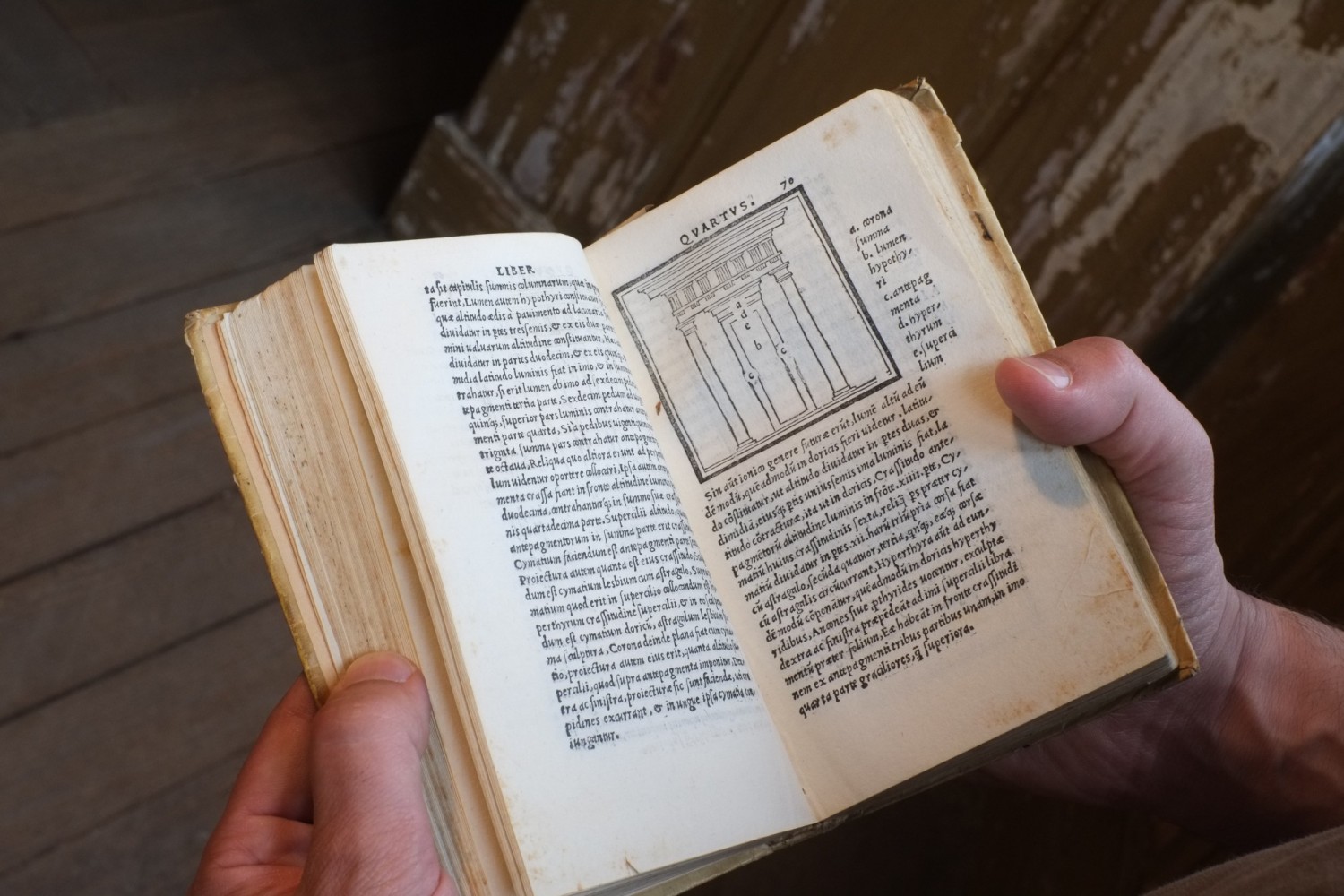 Vitruvius iterum..., Florence, Filippo Giunta, 1513.<br />
Photo André Cepeda