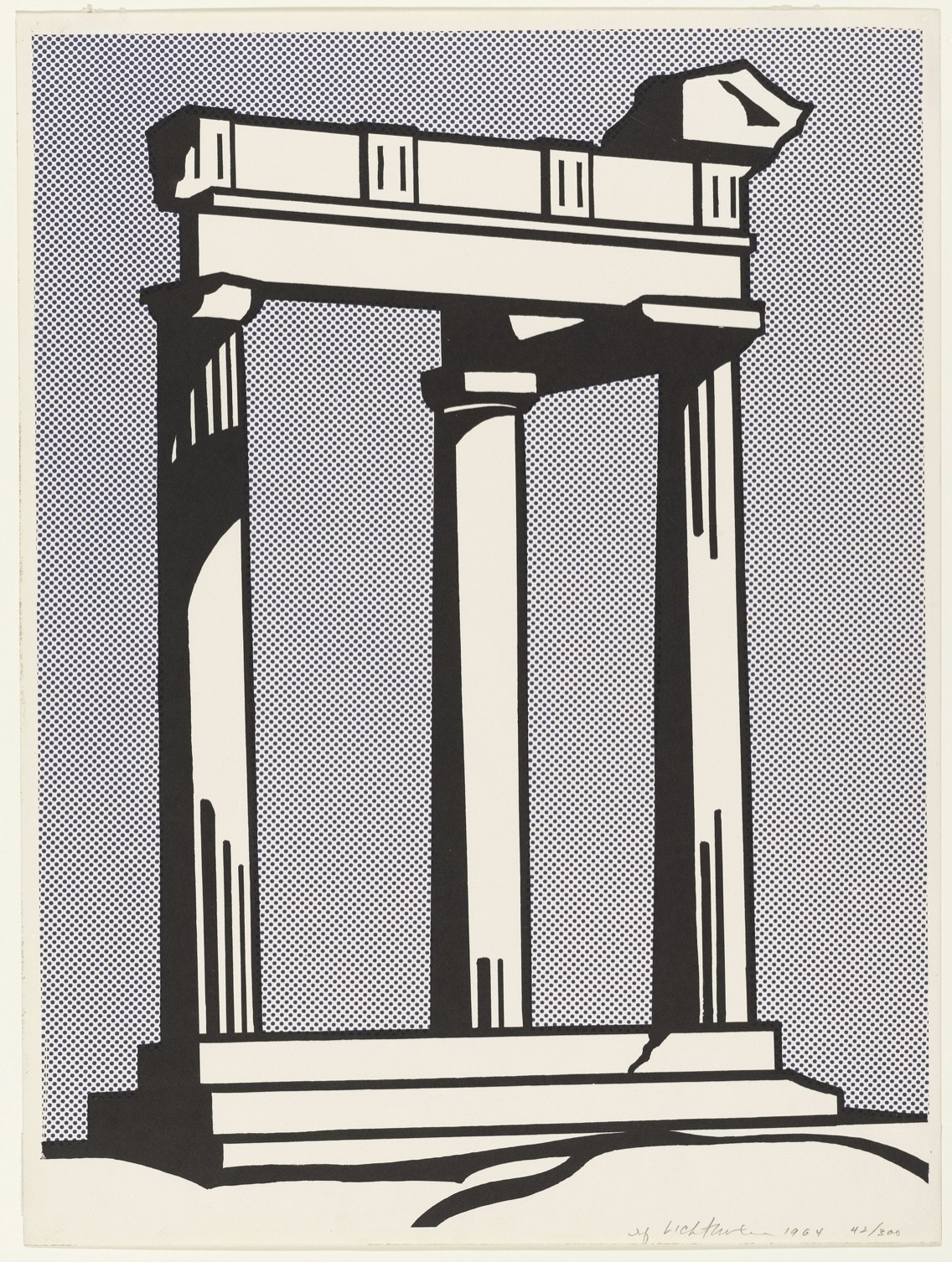 @Roy Lichtenstein (1923-1997), Temple, 1964